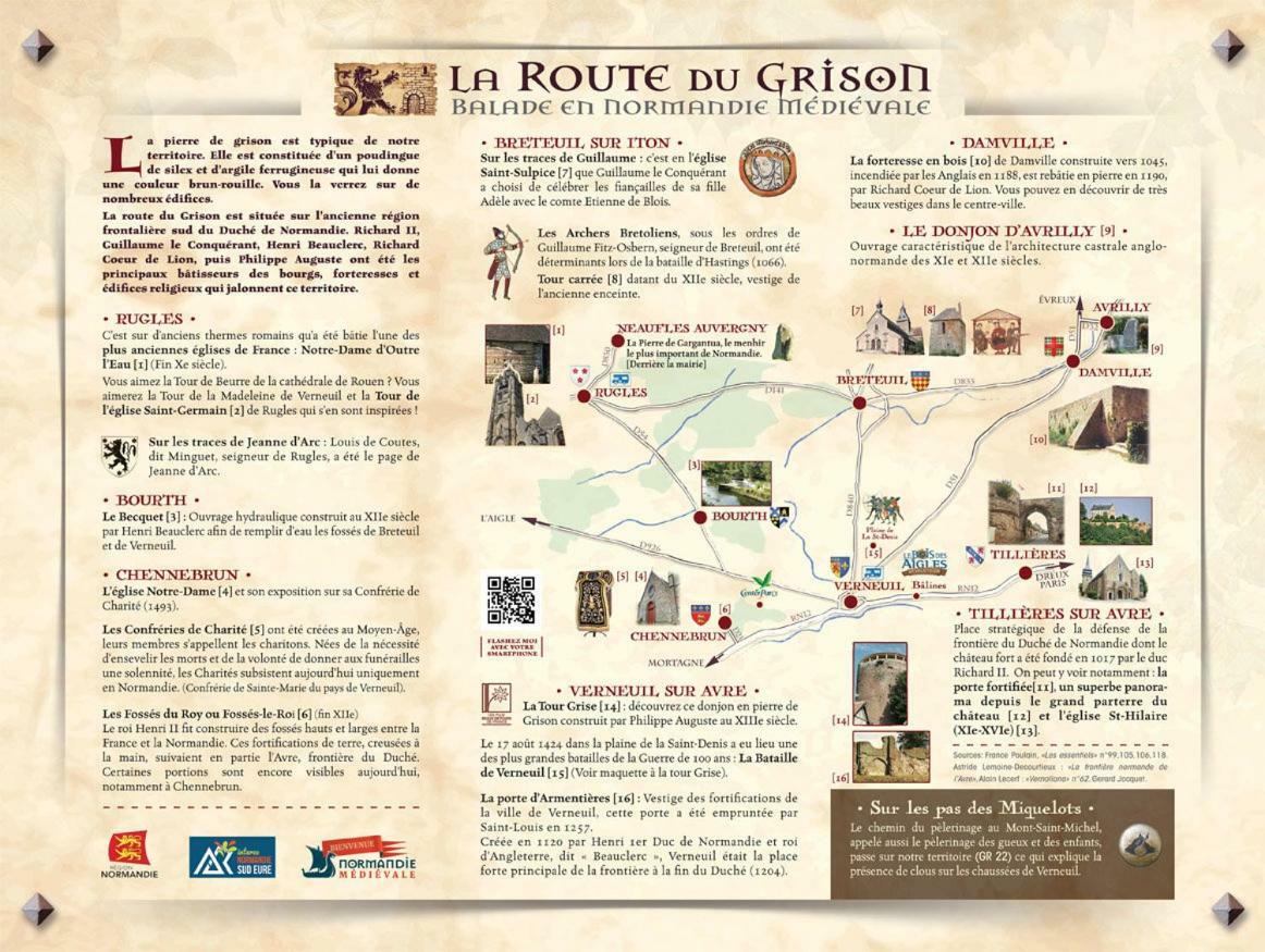 Jolie Halte Normande Lägenhet Balines Exteriör bild
